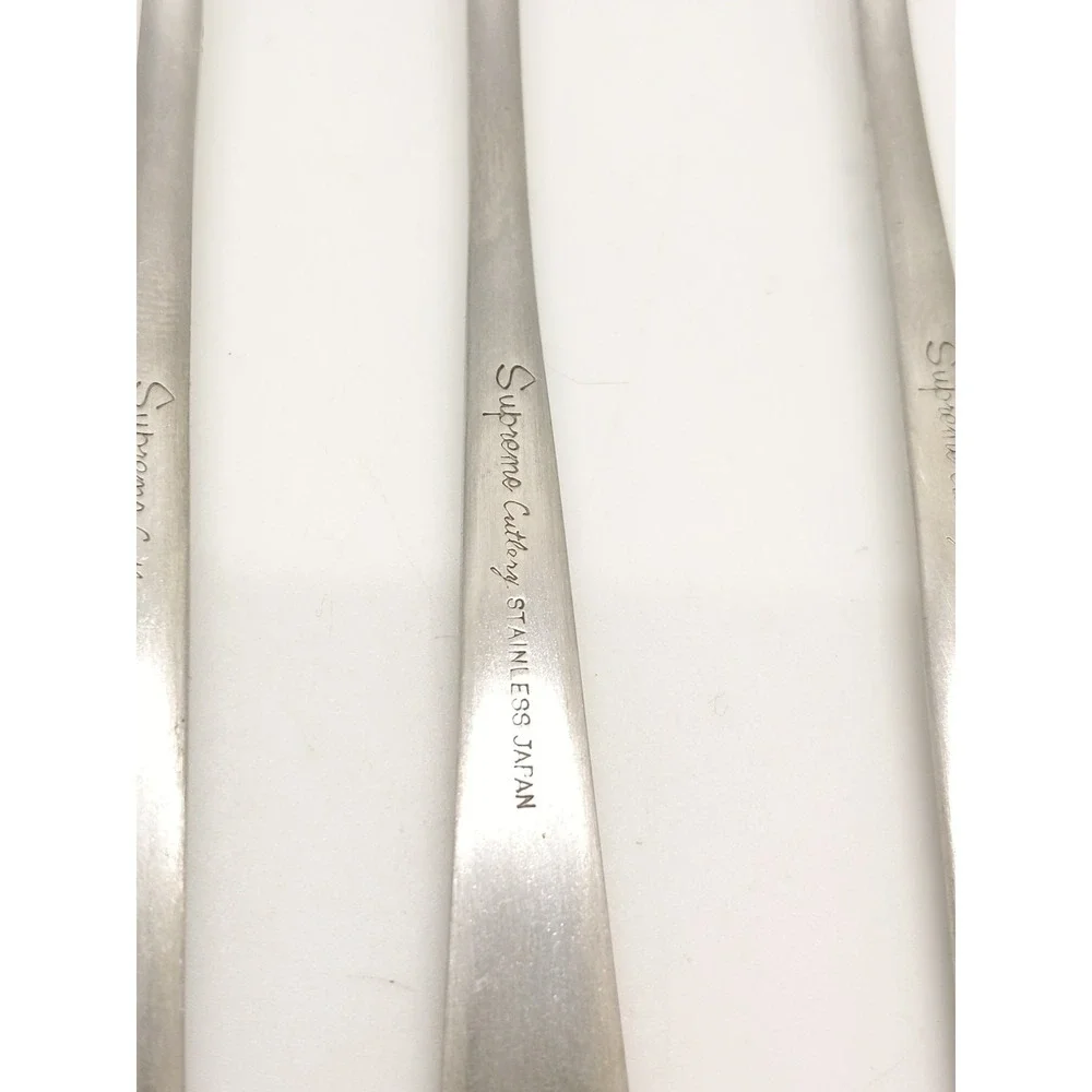 4 Supreme by Towle Liberty Bell Stainless Cocktail Seafood Pickle Forks Lobster